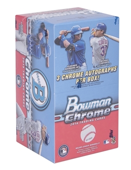 2016 Bowman Chrome Baseball Factory Sealed Vending Box (4 Packs)
